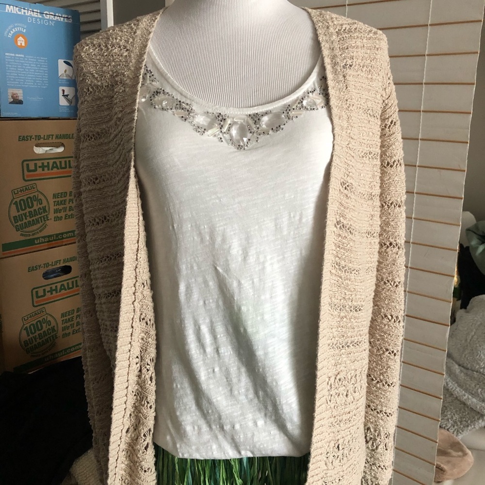 Lucky Brand Cardigan Sweater Sz M